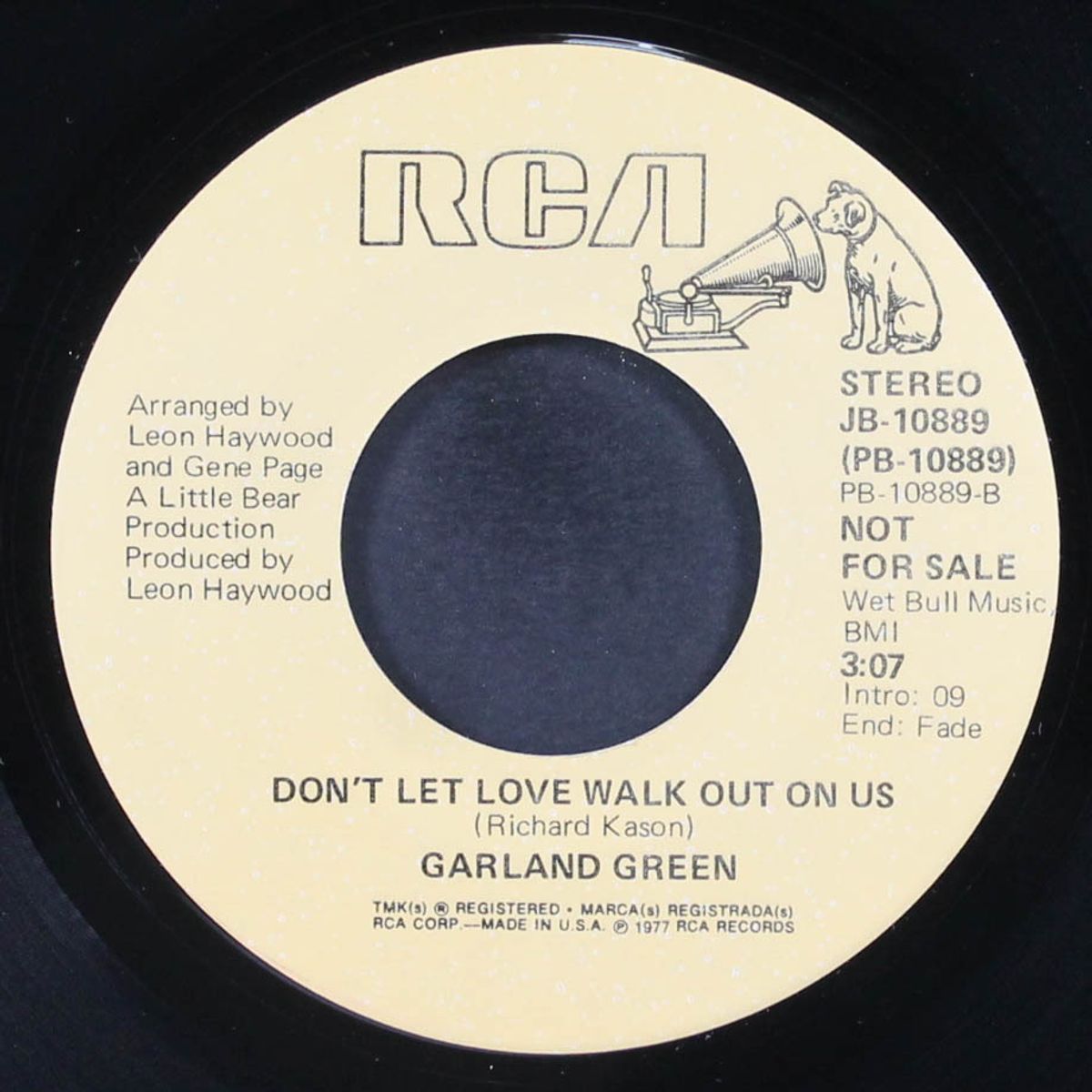 don't let love walk out on us / ask me for what you want by GARLAND GREEN