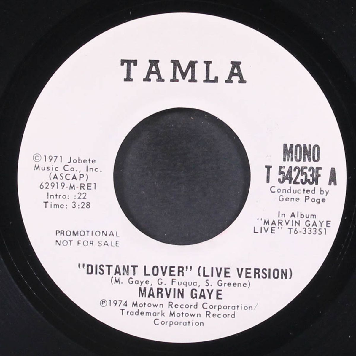distant lover / same by MARVIN GAYE