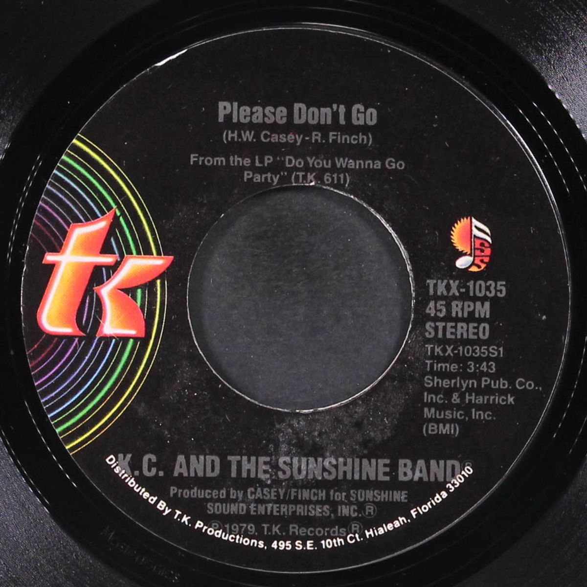 please don't go / i betcha didn't know that by KC & SUNSHINE BAND