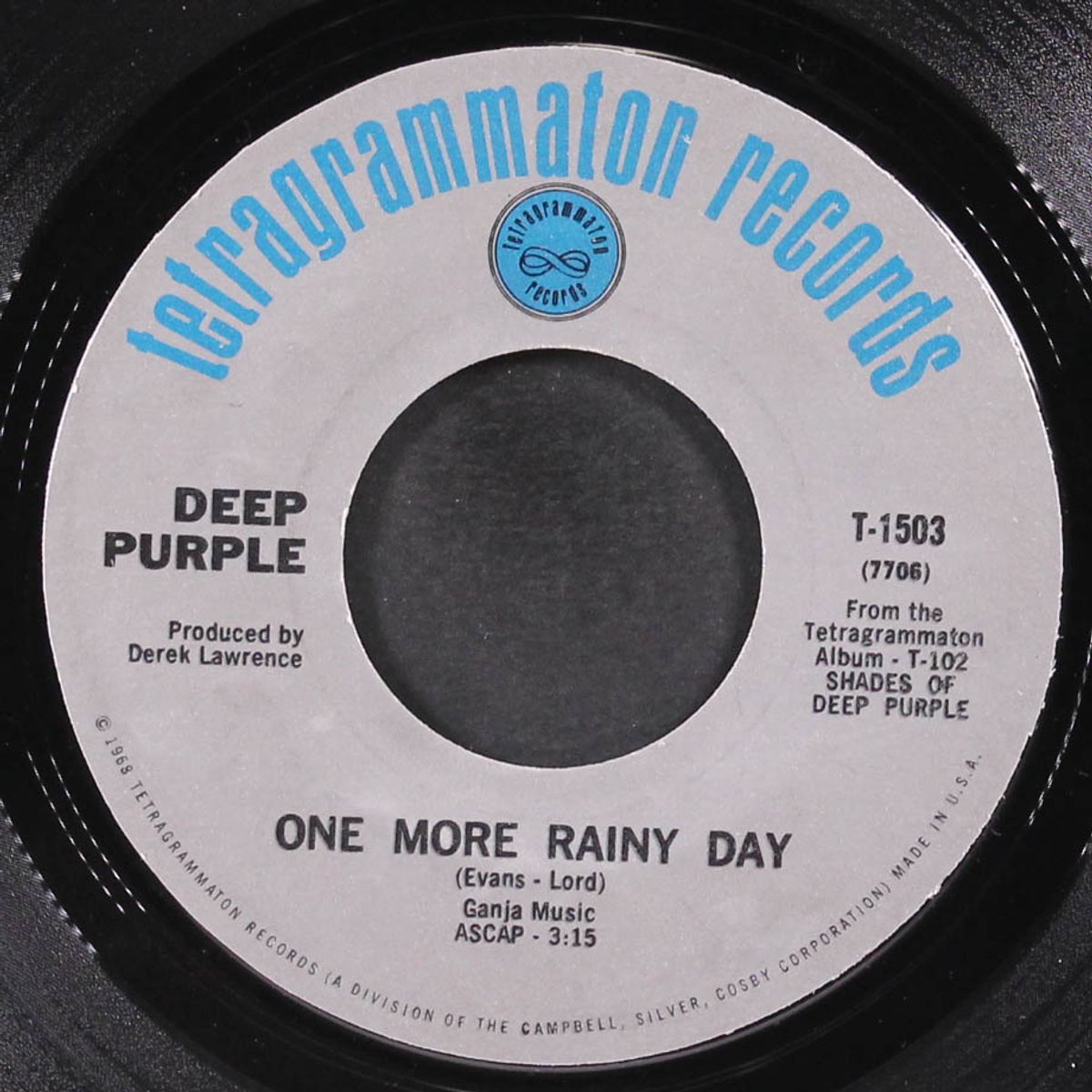 hush / one more rainy day by DEEP PURPLE