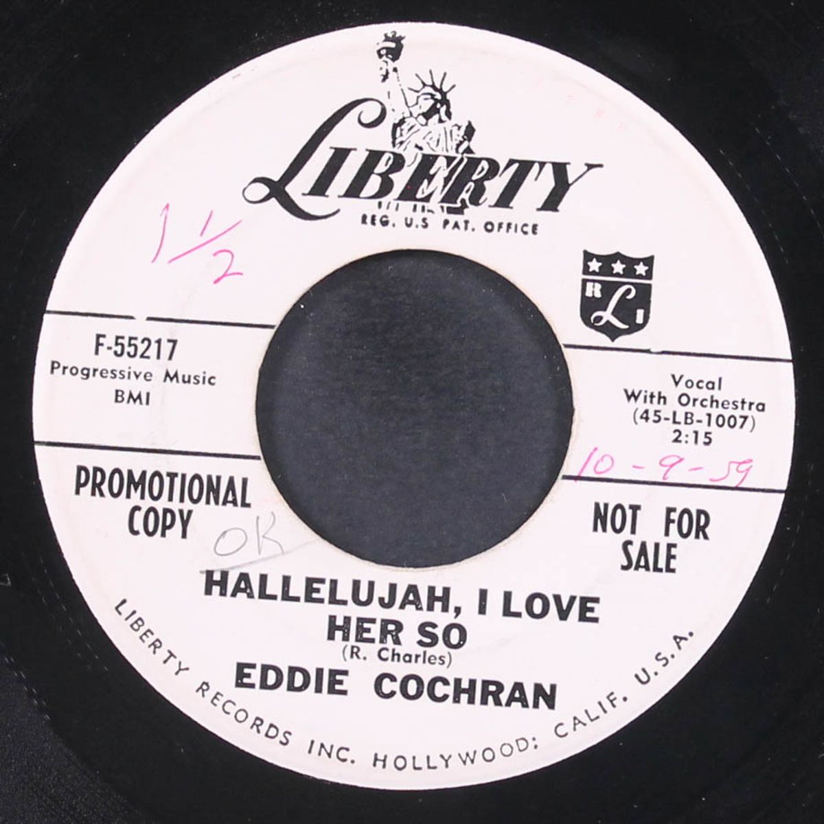 hallelujah, i love her so / little angel by EDDIE COCHRAN