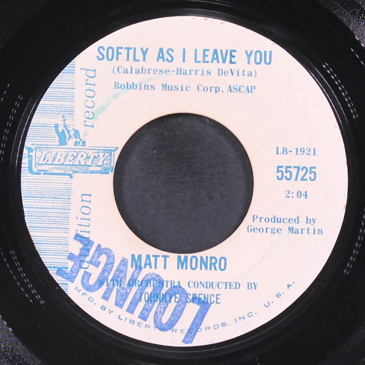 softly as i leave you by MATT MONRO