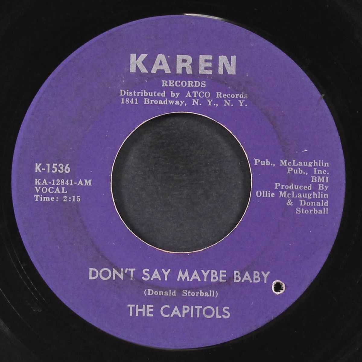 don't say maybe baby / cool pearl by CAPITOLS
