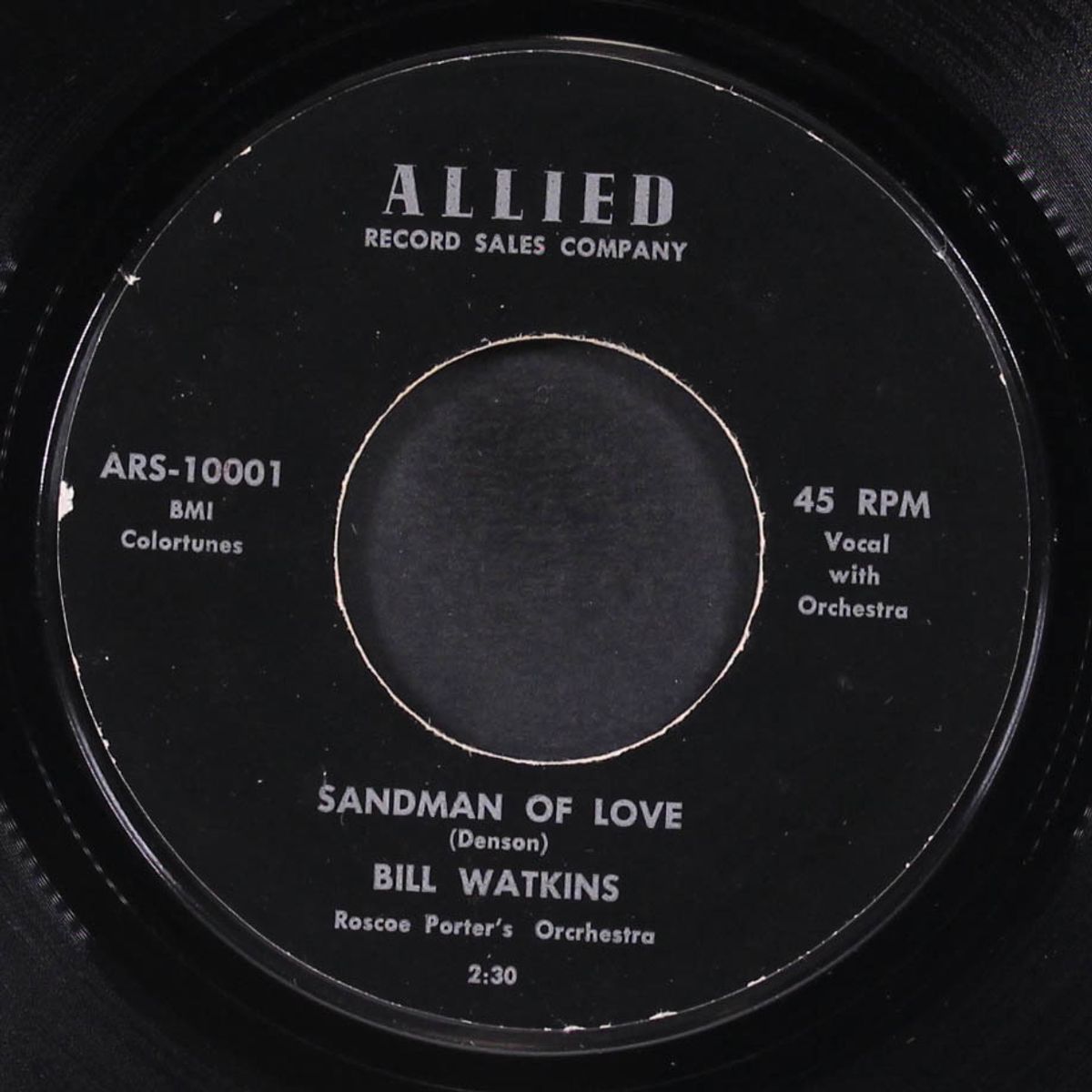 space love / sandman of love by BILL WATKINS & GROUP