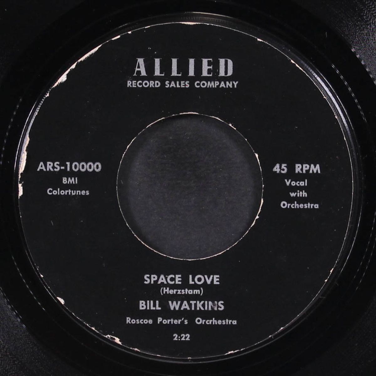 space love / sandman of love by BILL WATKINS & GROUP