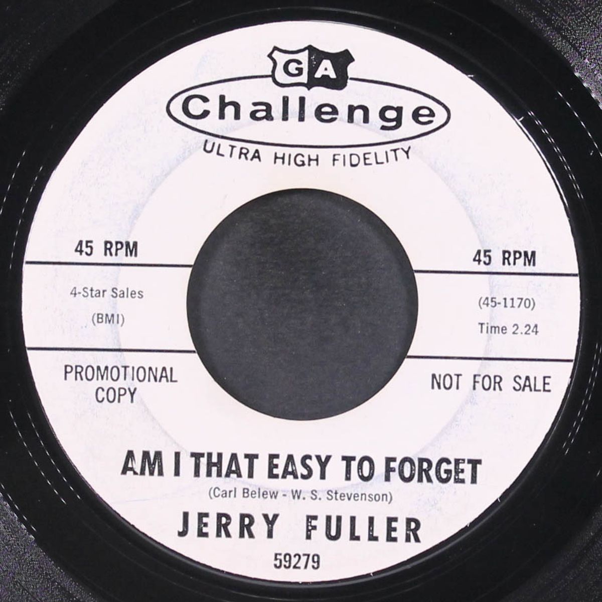 i get carried away / am i that easy to forget by JERRY FULLER