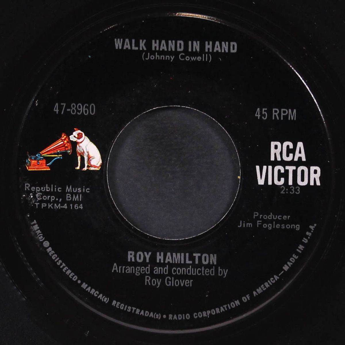 crackin' up over you / walk hand in hand by ROY HAMILTON