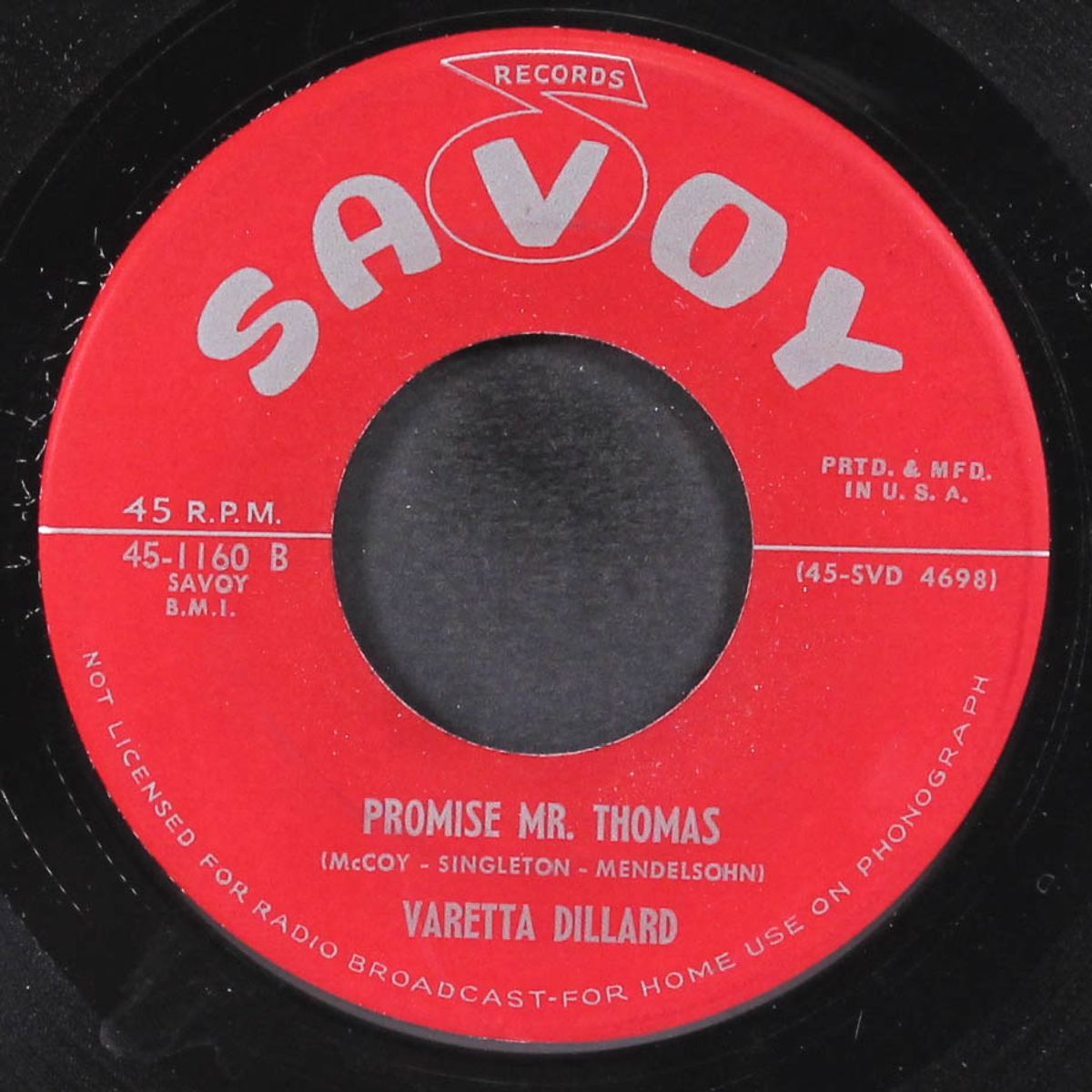 promise mr. thomas / you're the answer to my prayers by VARETTA DILLARD & ROAMERS