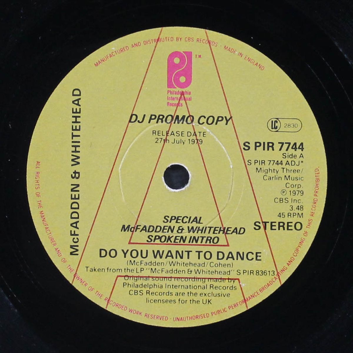 do you want to dance / i've been pushed aside by MCFADDEN & WHITEHEAD