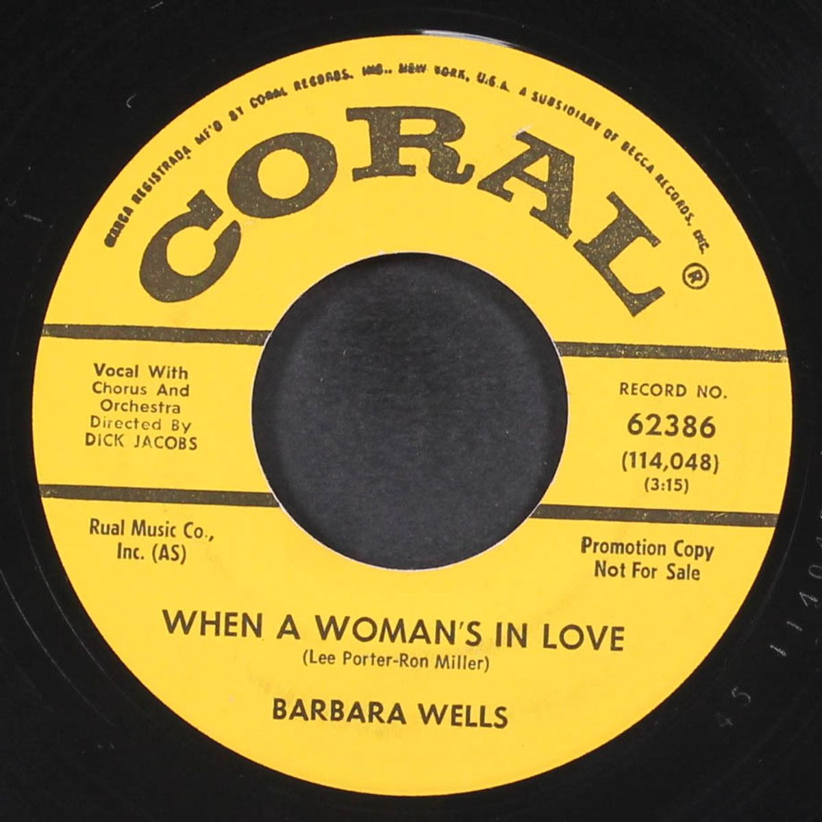 pretty boy / when a woman's in love by BARBARA WELLS