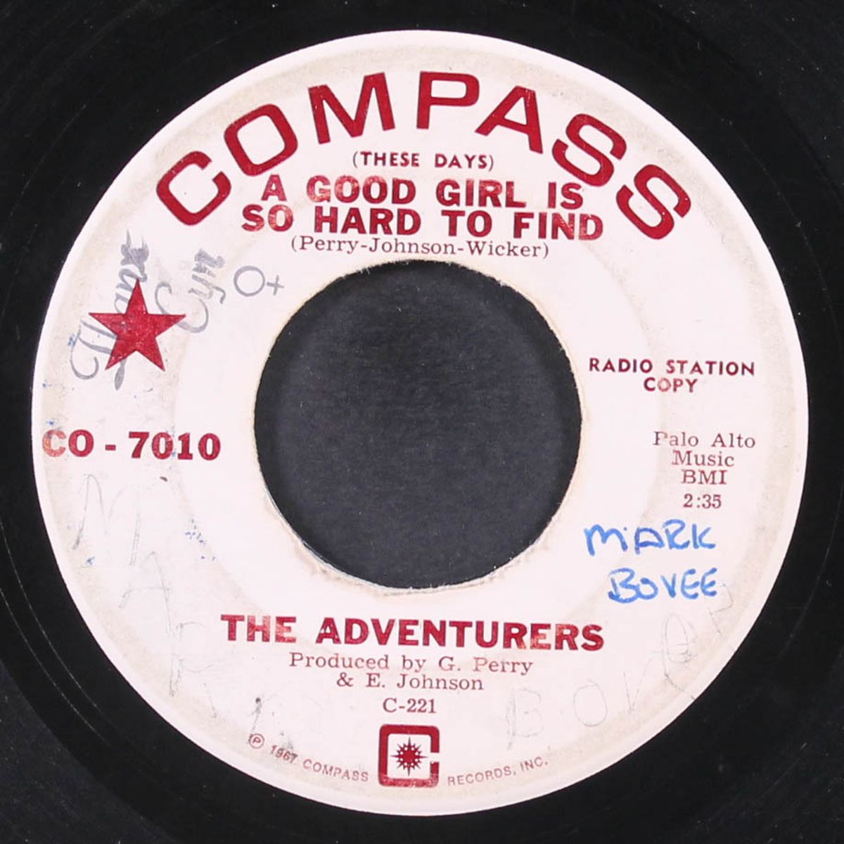easy baby / a good girl is hard to find by ADVENTURERS