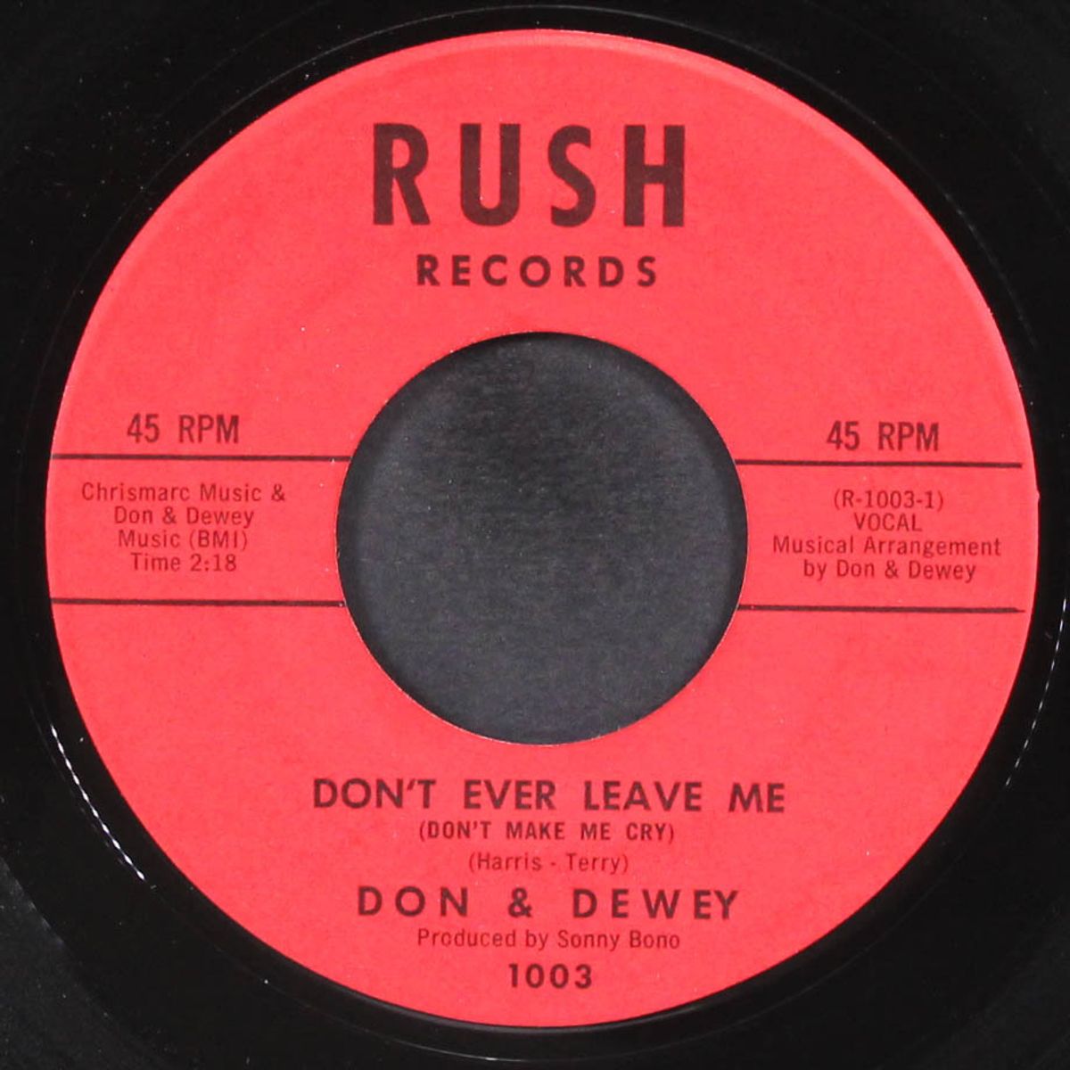 don't ever leave me / heartattack by DON & DEWEY