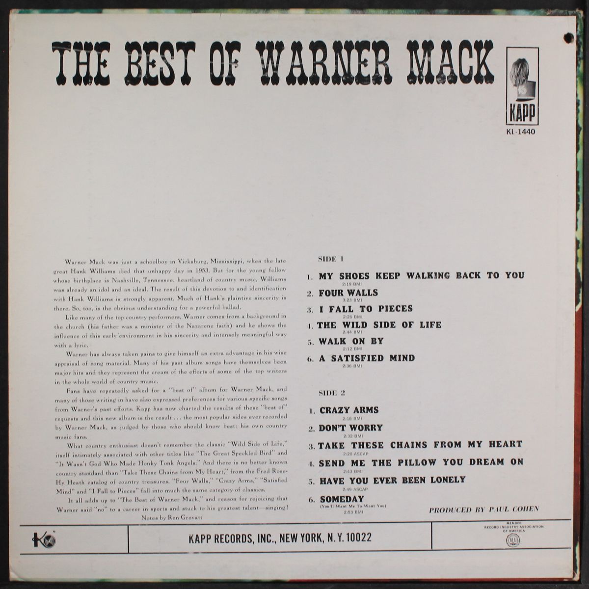 best of by WARNER MACK