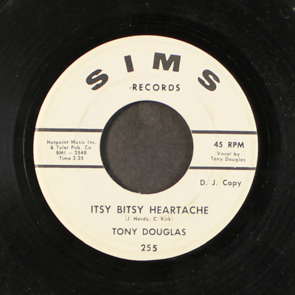 it didn't help much / itsy bitsy heartache by TONY DOUGLAS