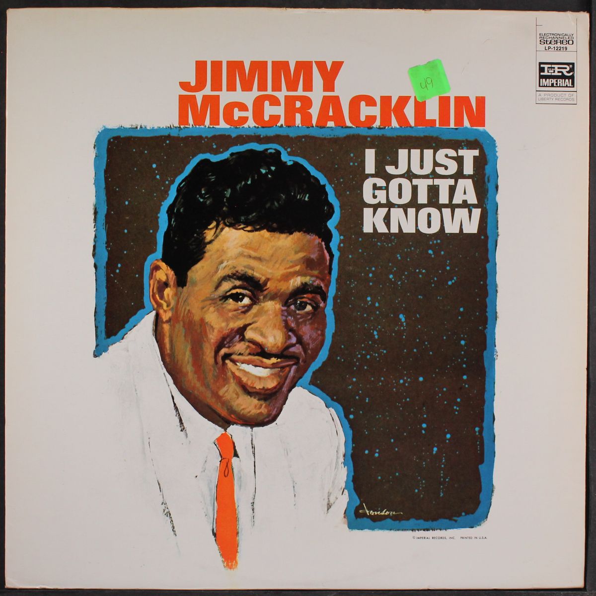 i just gotta know by JIMMY MCCRACKLIN
