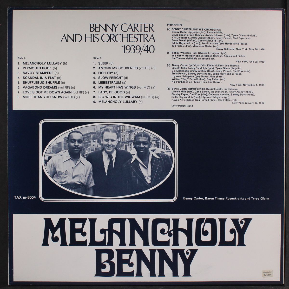 melancholy benny by BENNY CARTER