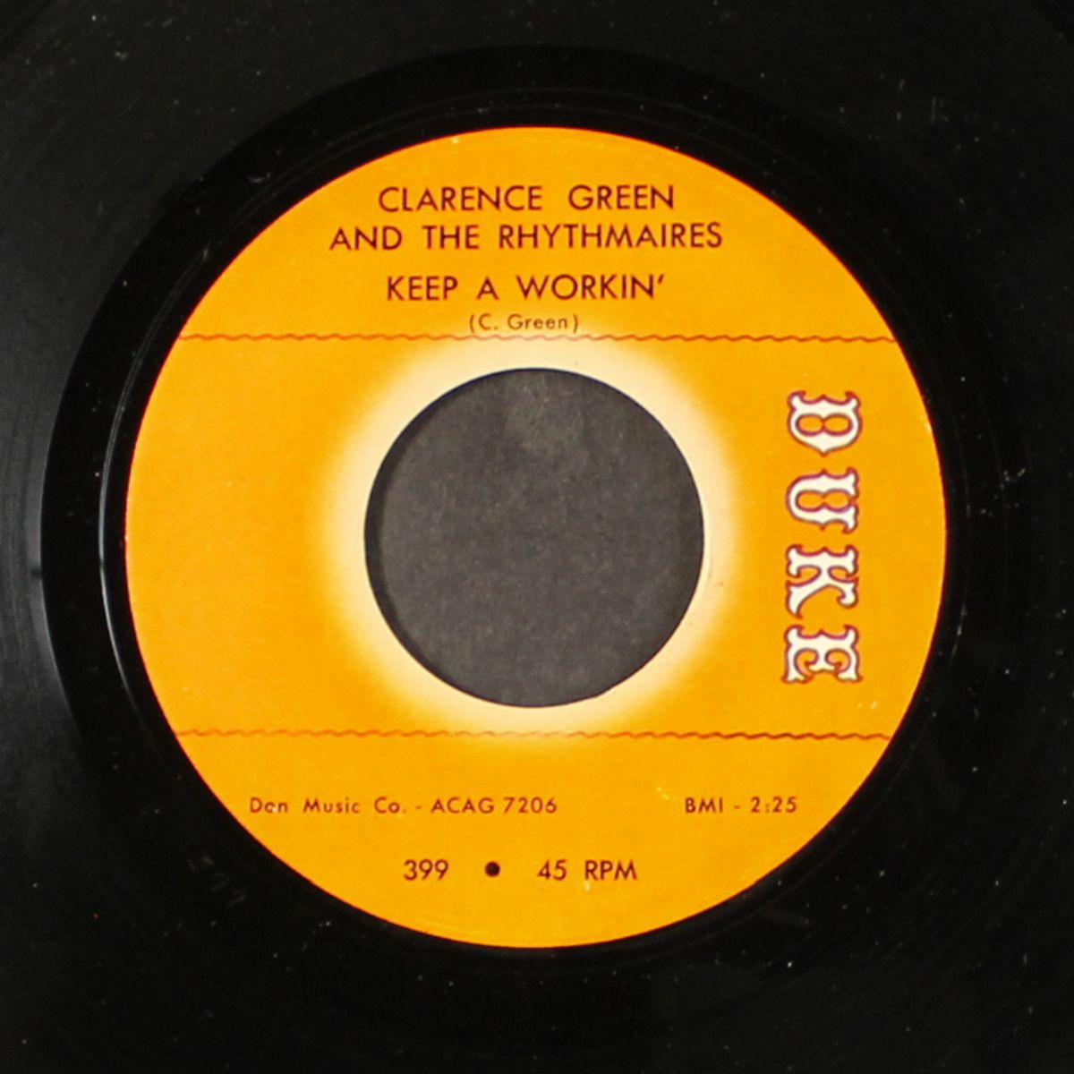 keep a workin' / i saw you last night by CLARENCE GREEN