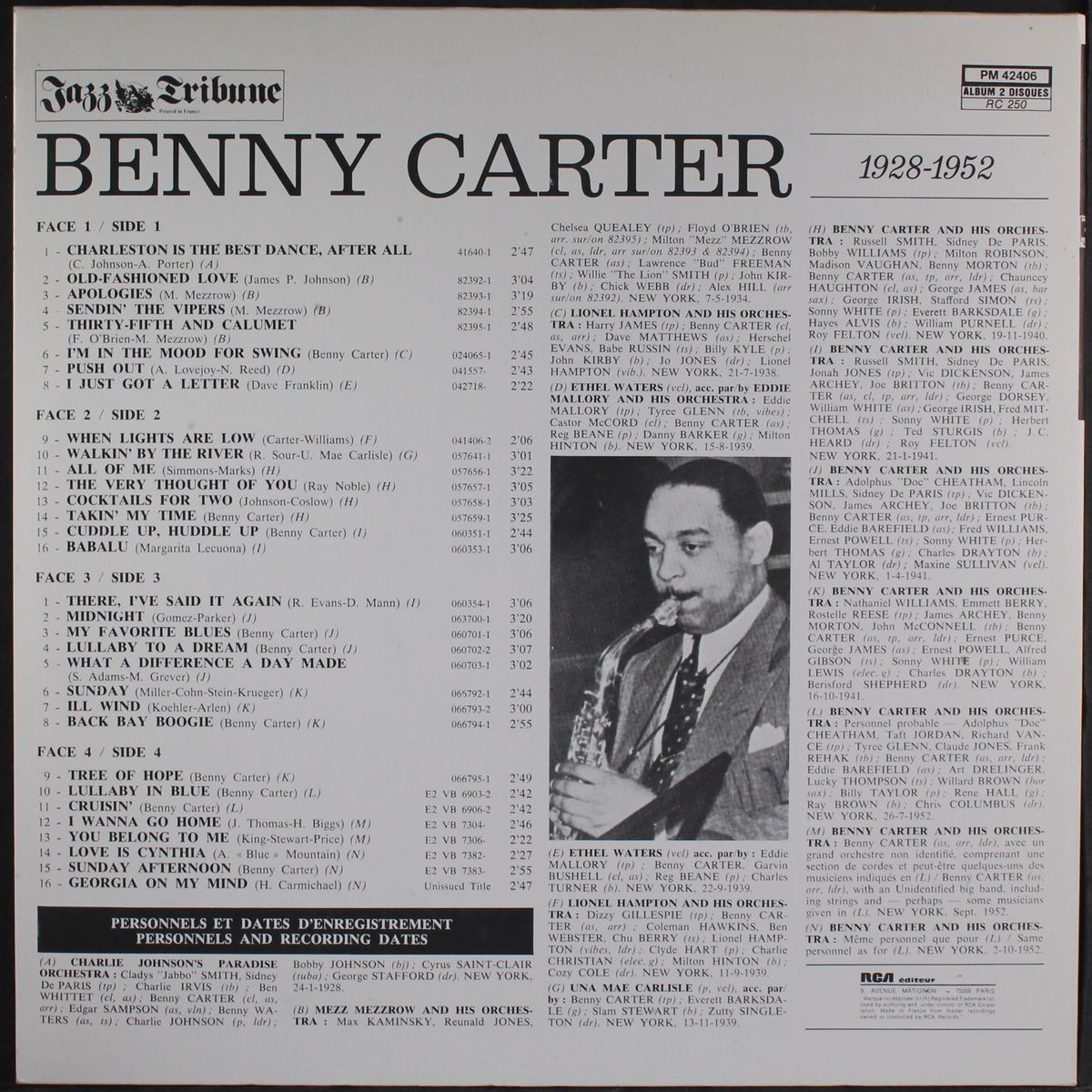 1928-1952 by BENNY CARTER