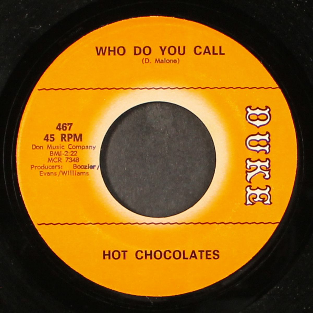 keep my baby cool / who do you call by HOT CHOCOLATES
