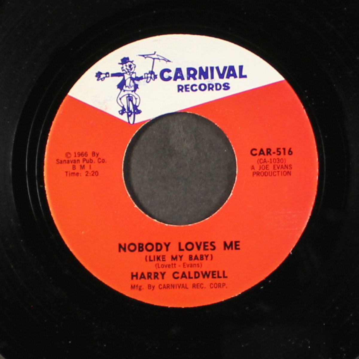 please come back / nobody loves me by HARRY CALDWELL