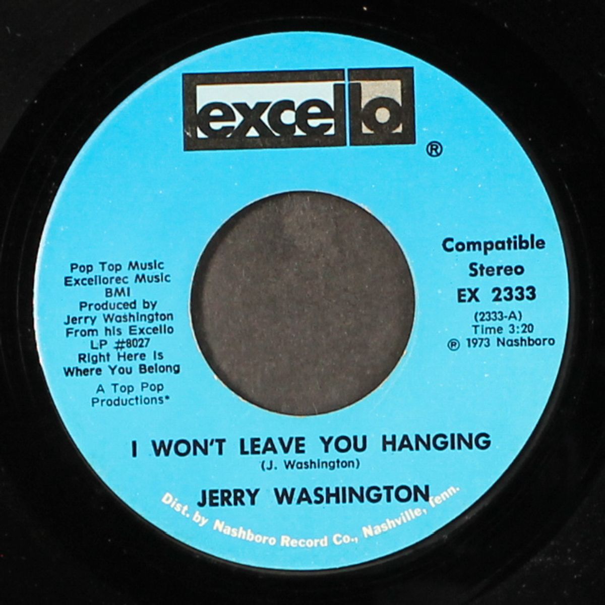 i won't leave you hanging / i come a long ways by JERRY WASHINGTON