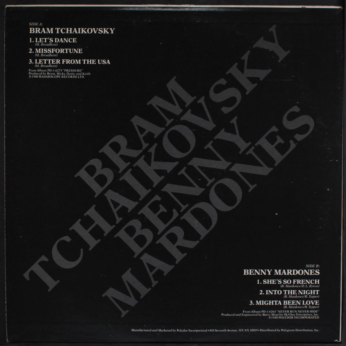 bram tchaikovsky & benny mardones by BRAM TCHAIKOVSKY & BENNY MARDONES