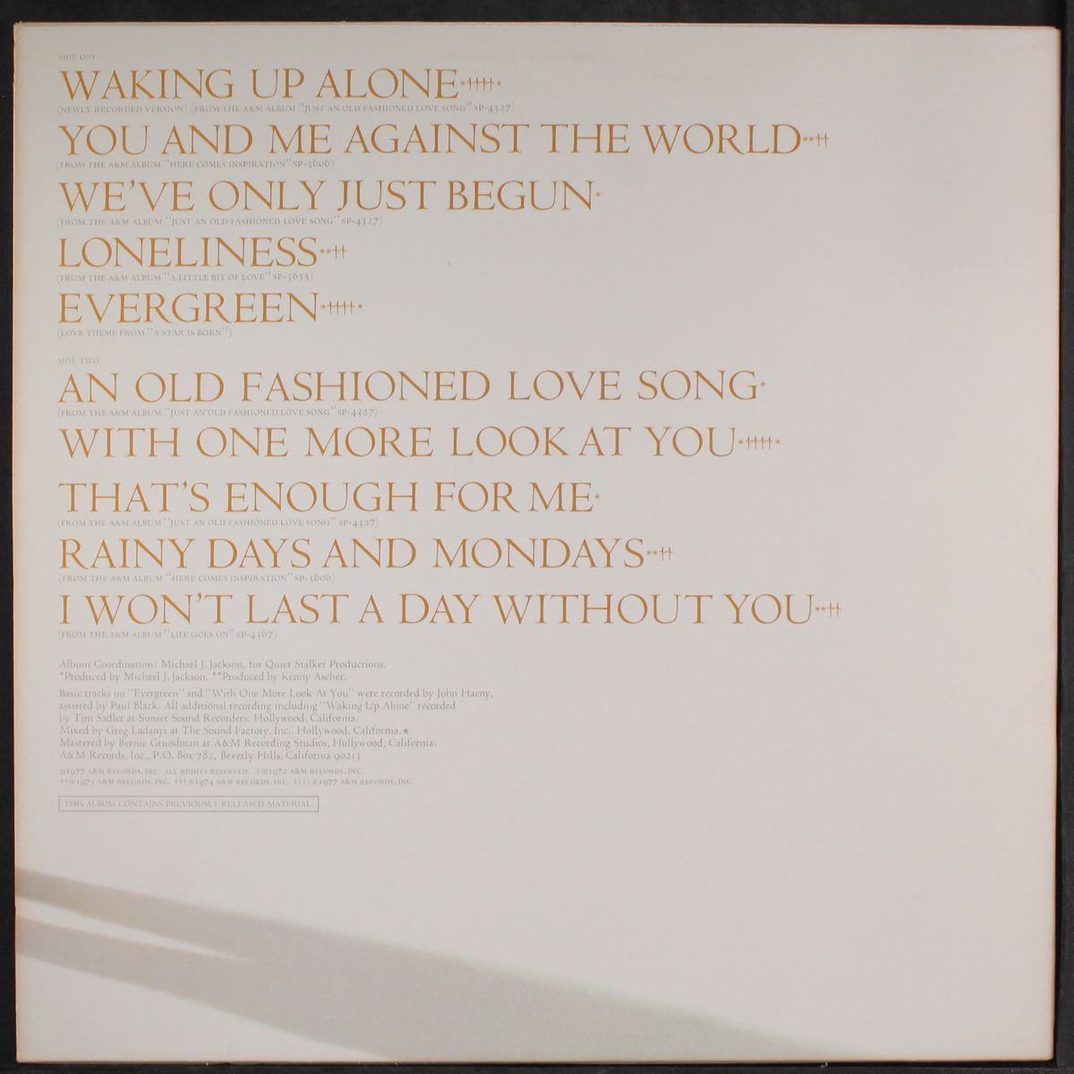 classics by PAUL WILLIAMS