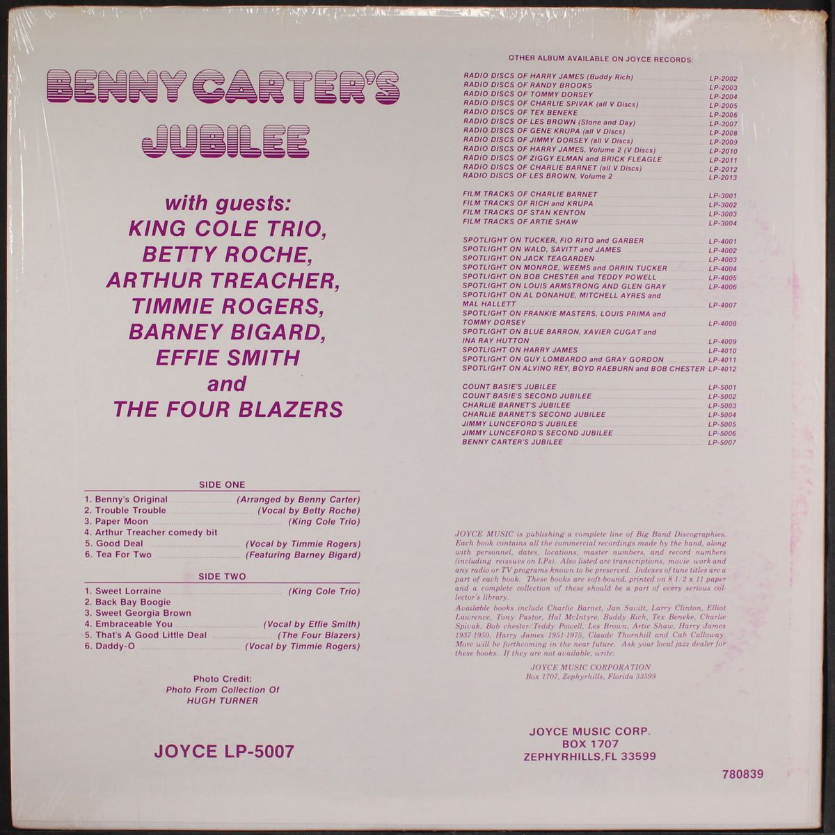 jubilee by BENNY CARTER