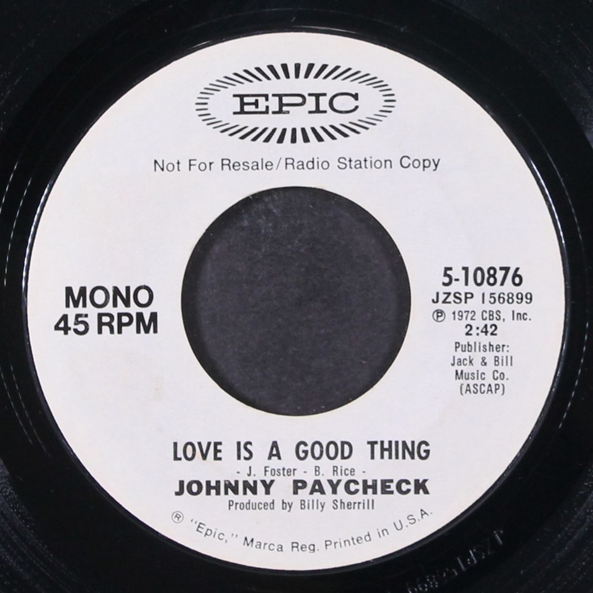 love is a good thing by JOHNNY PAYCHECK