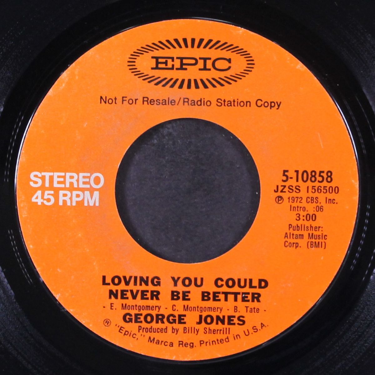 loving you could never be better / mono by GEORGE JONES