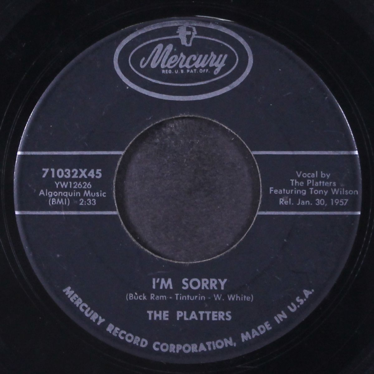 i'm sorry / he's mine by PLATTERS