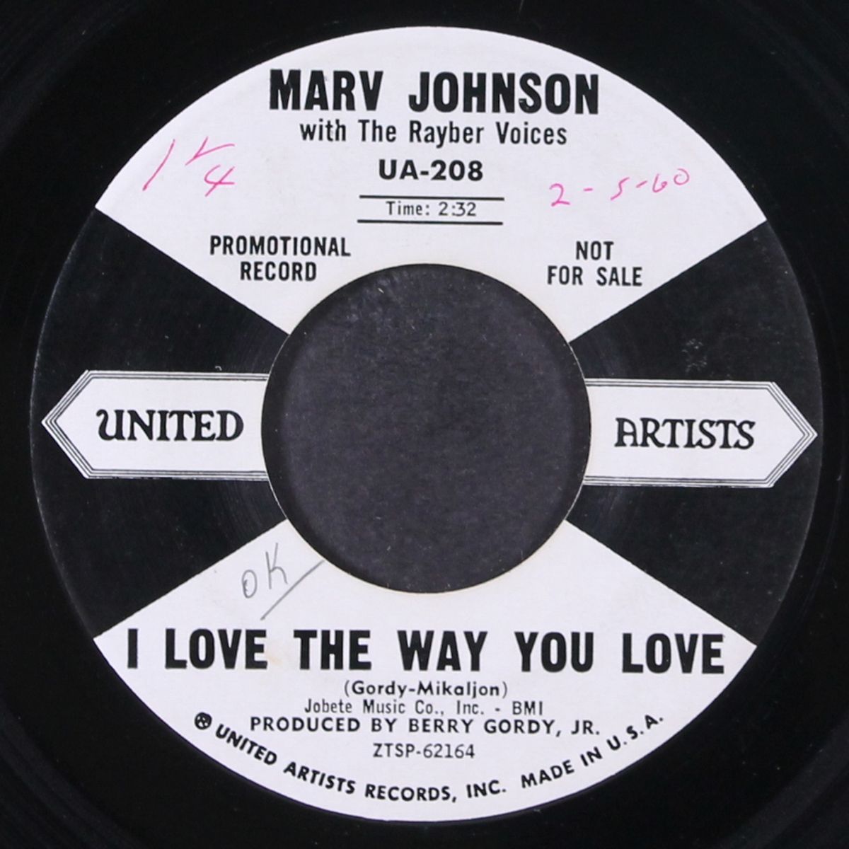 i love the way you love / let me love you by MARV JOHNSON