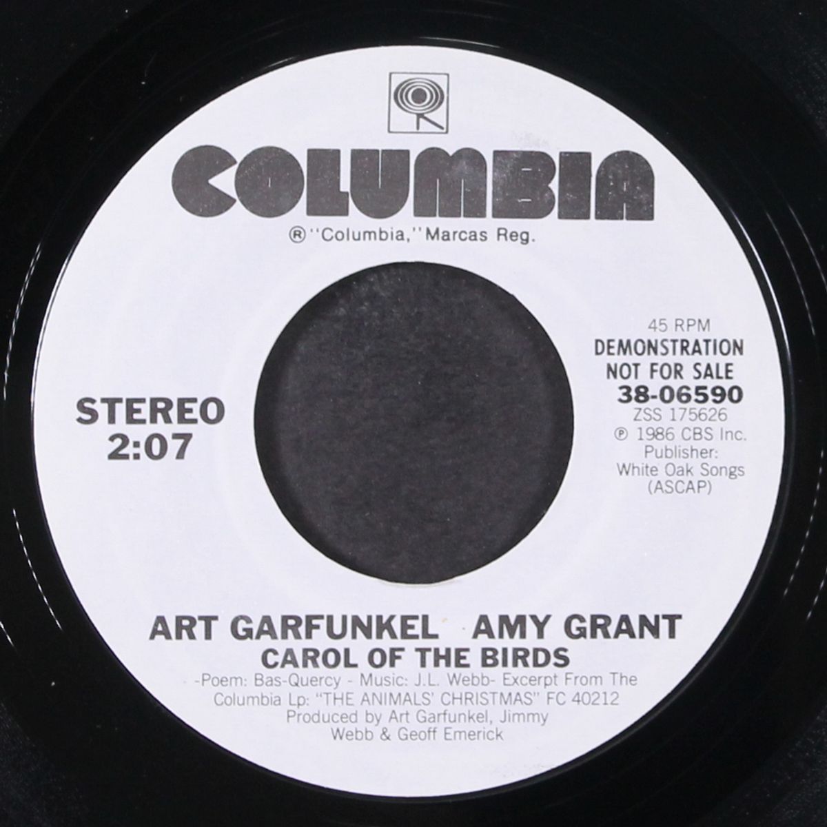 carol of the birds by ART GARFUNKEL & AMY GRANT