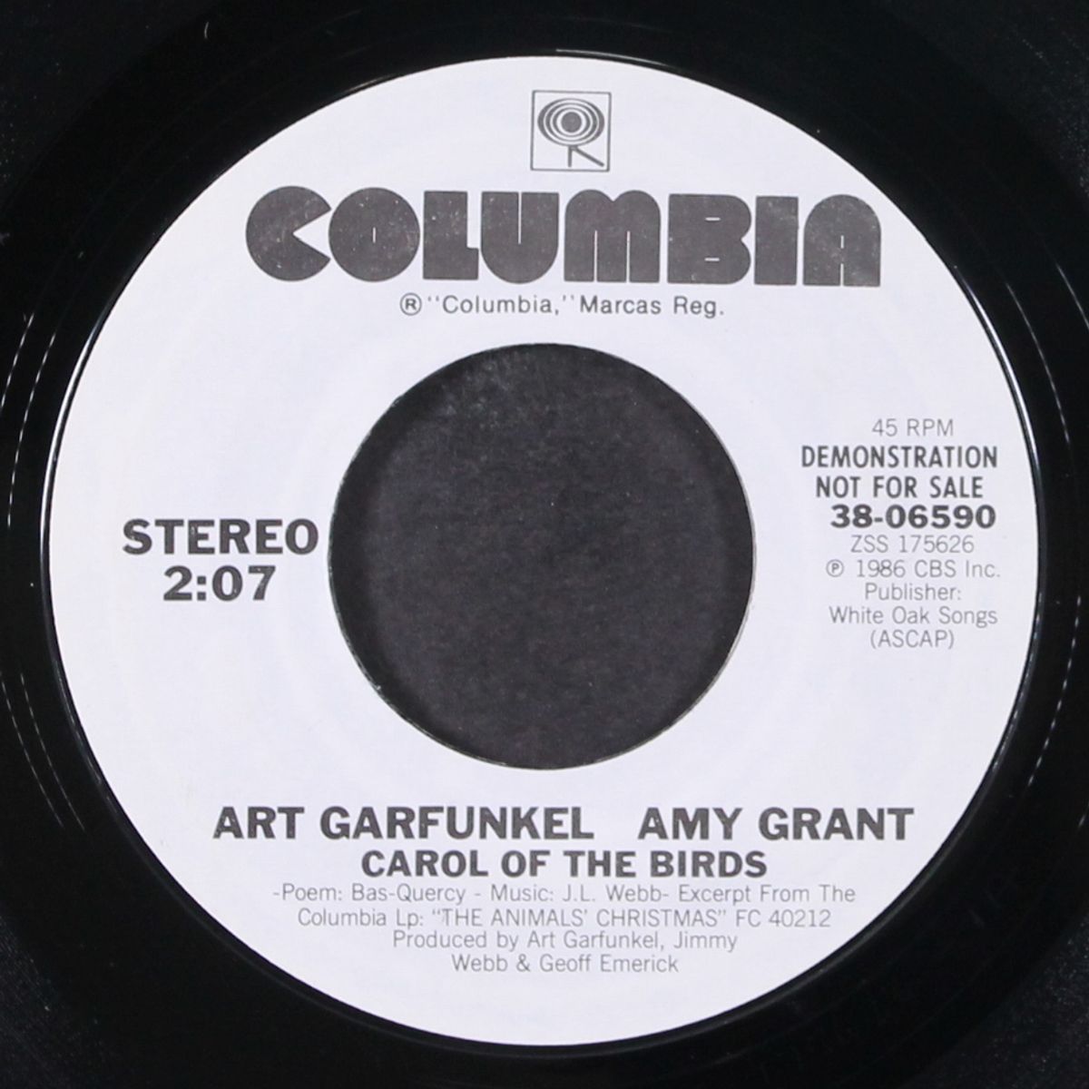 carol of the birds by ART GARFUNKEL & AMY GRANT