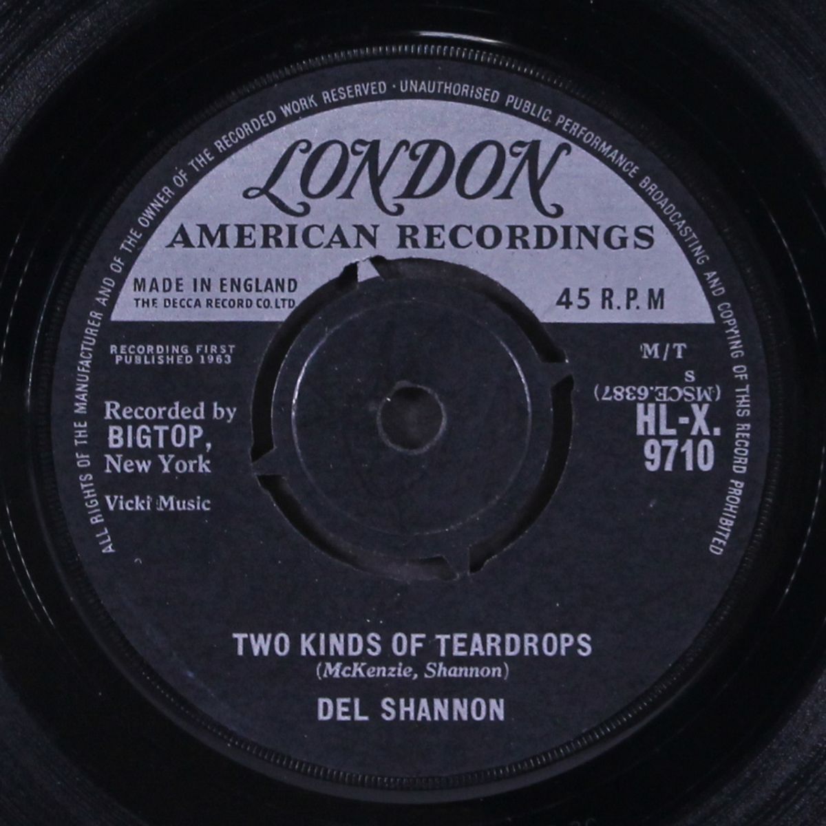 two kind of teardrops / kelly by DEL SHANNON