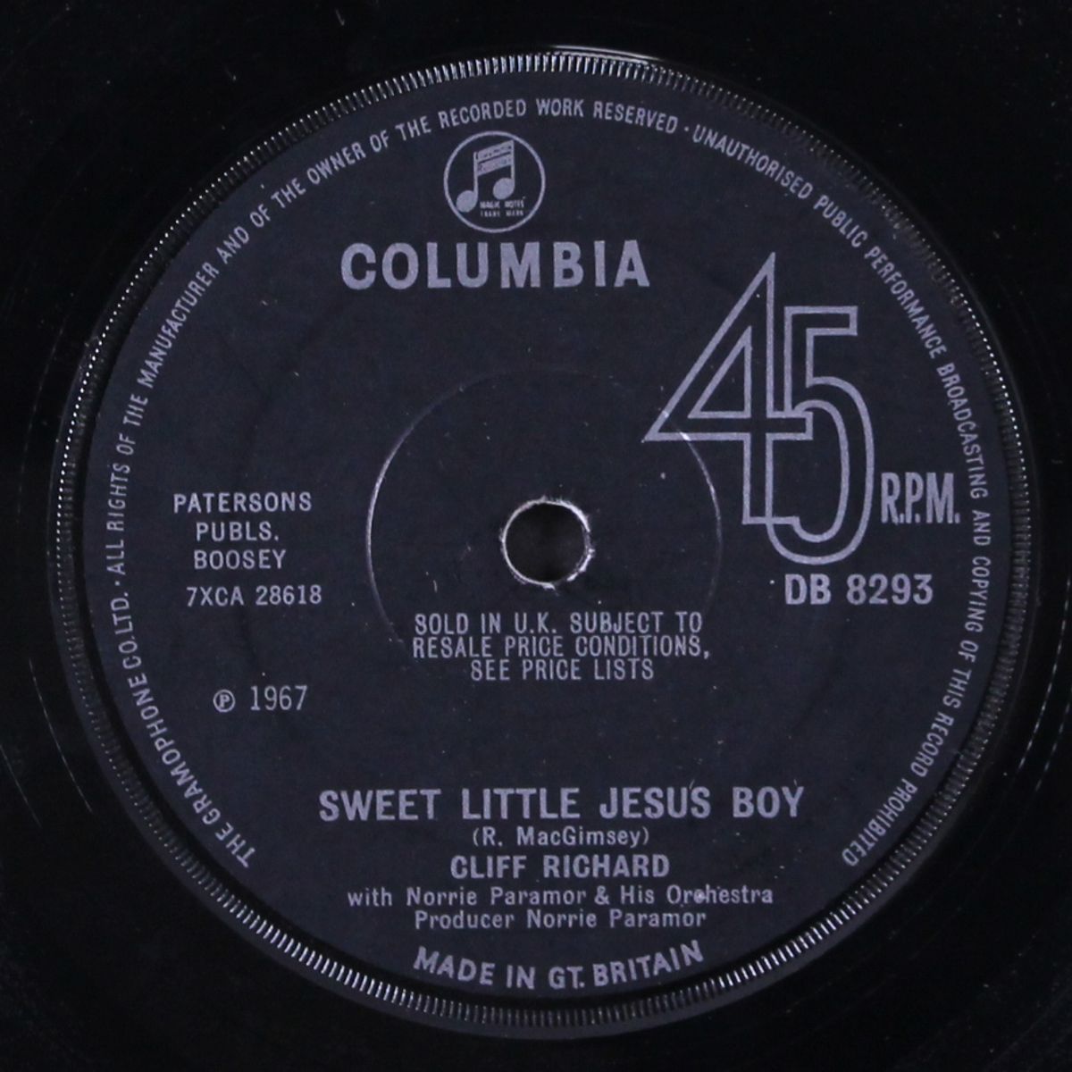 all my love / sweet little jesus boy by CLIFF RICHARD