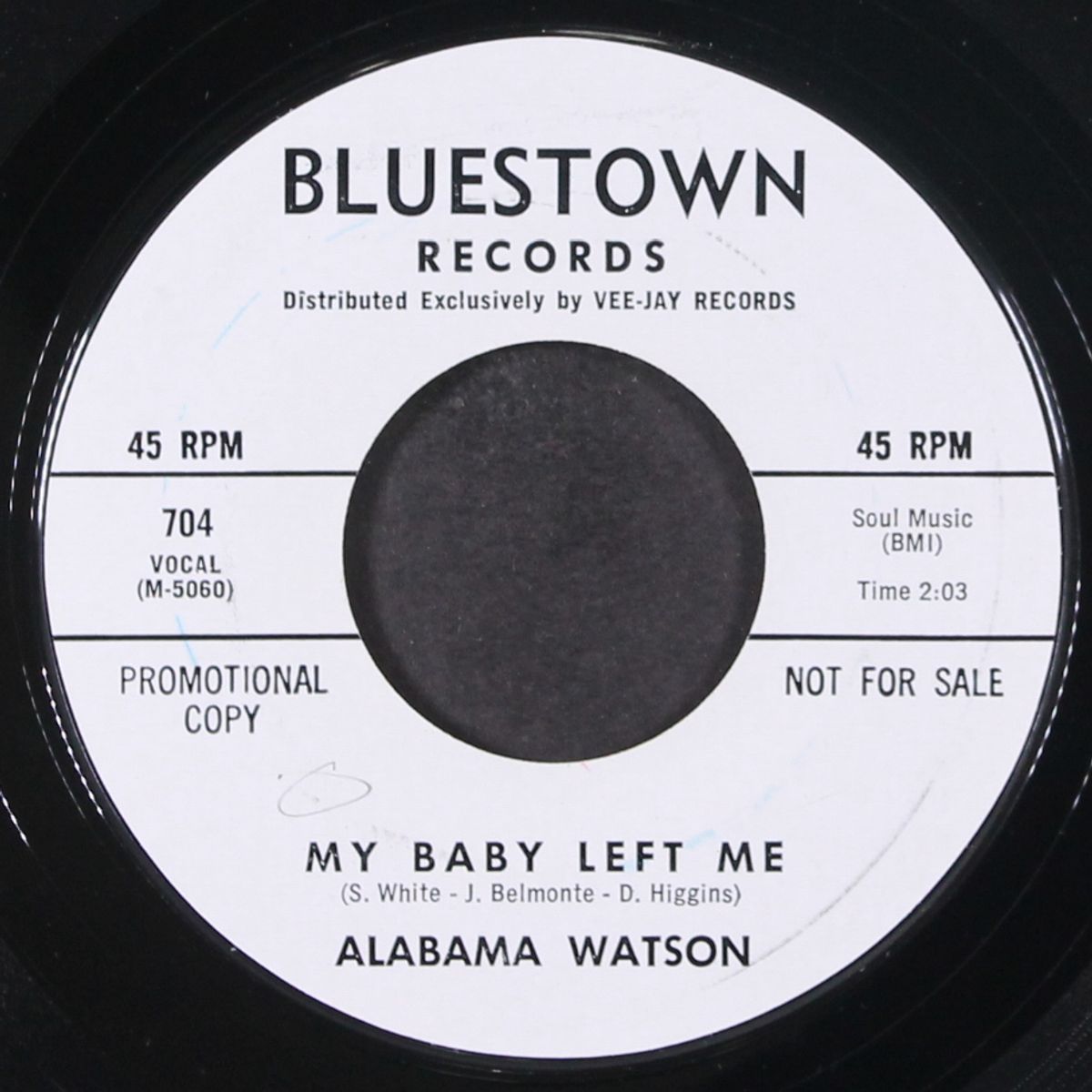 cost time / my baby left me by ALABAMA WATSON