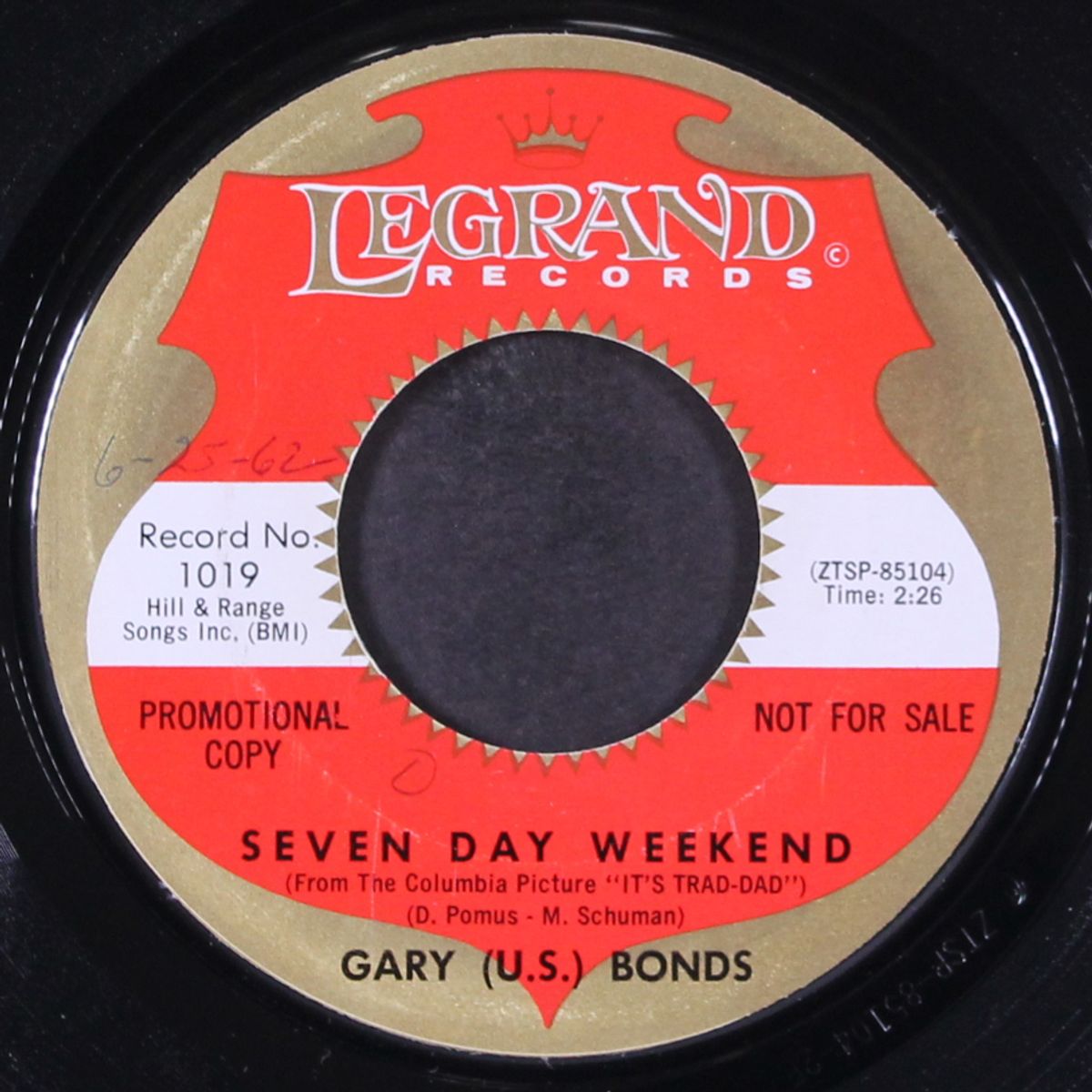 seven day weekend / gettin' a groove by GARY U.S. BONDS