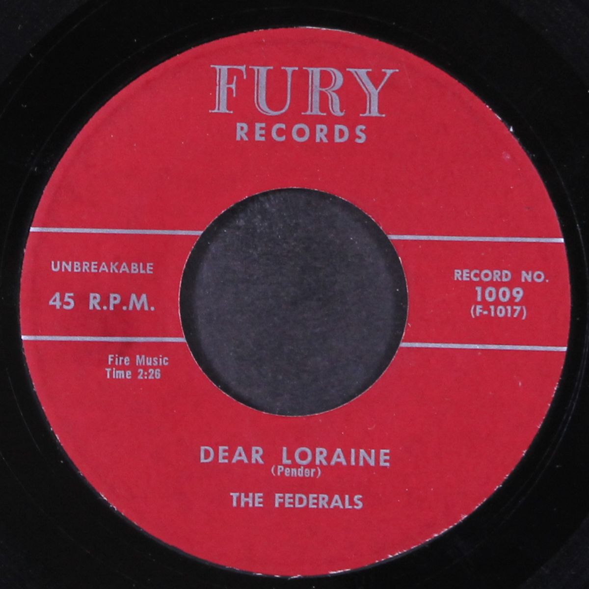 dear lorraine / she's my girl by FEDERALS