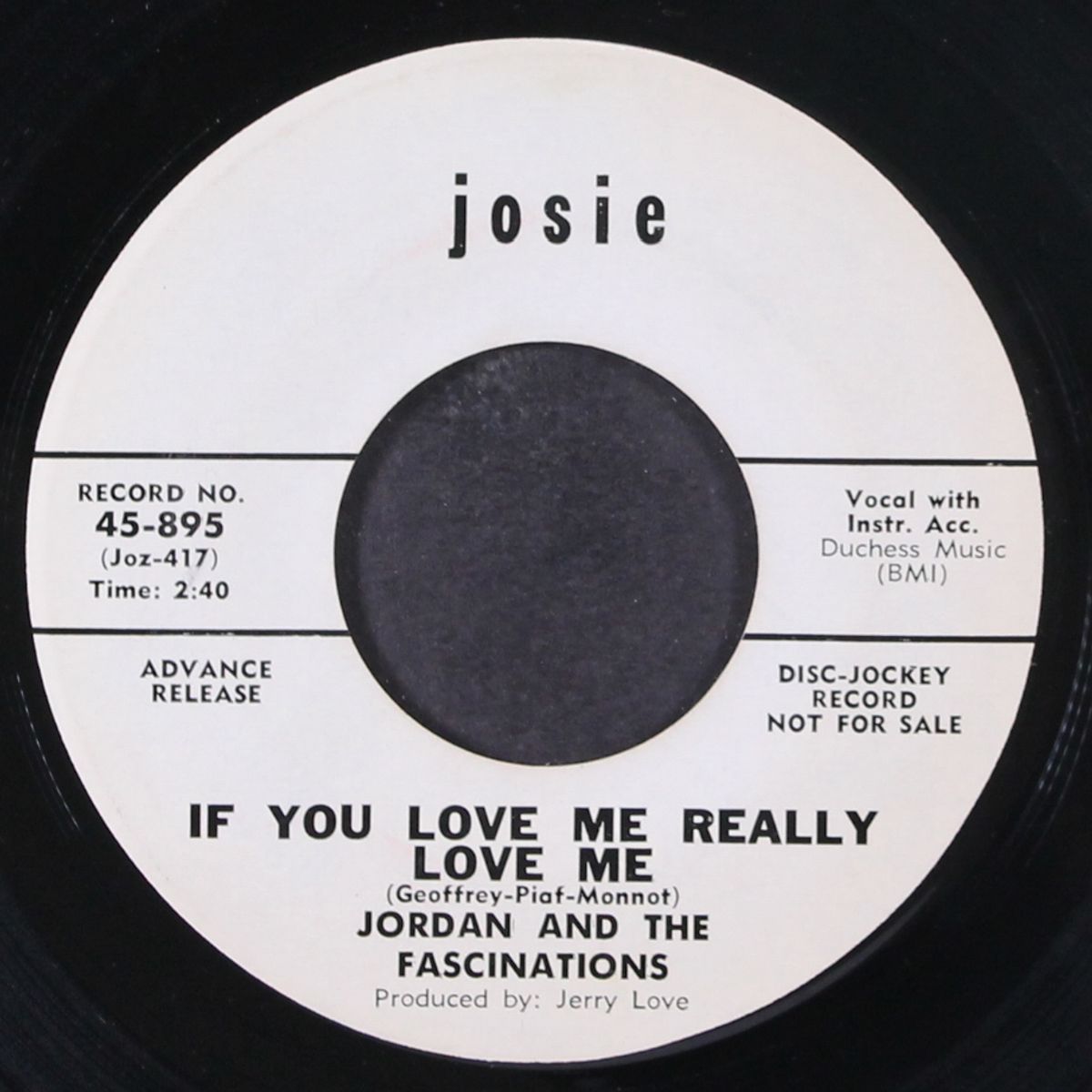 if you love me really love me / i'm goin' home by JORDAN & FASCINATIONS