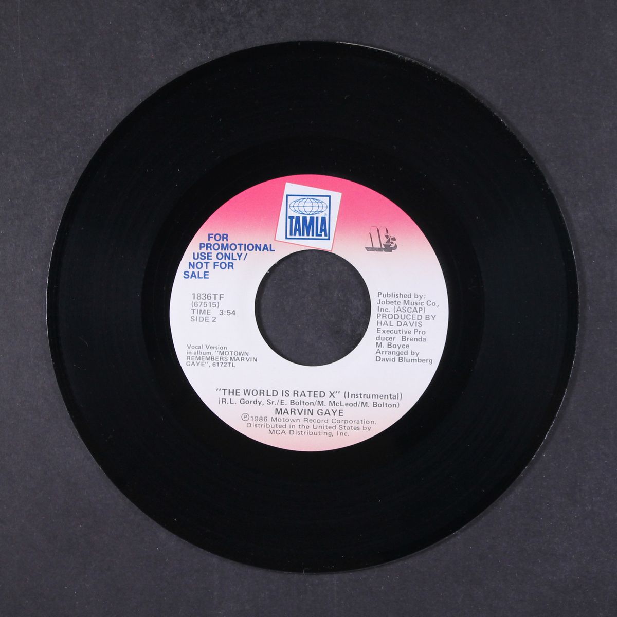 the world is rated x / same by MARVIN GAYE