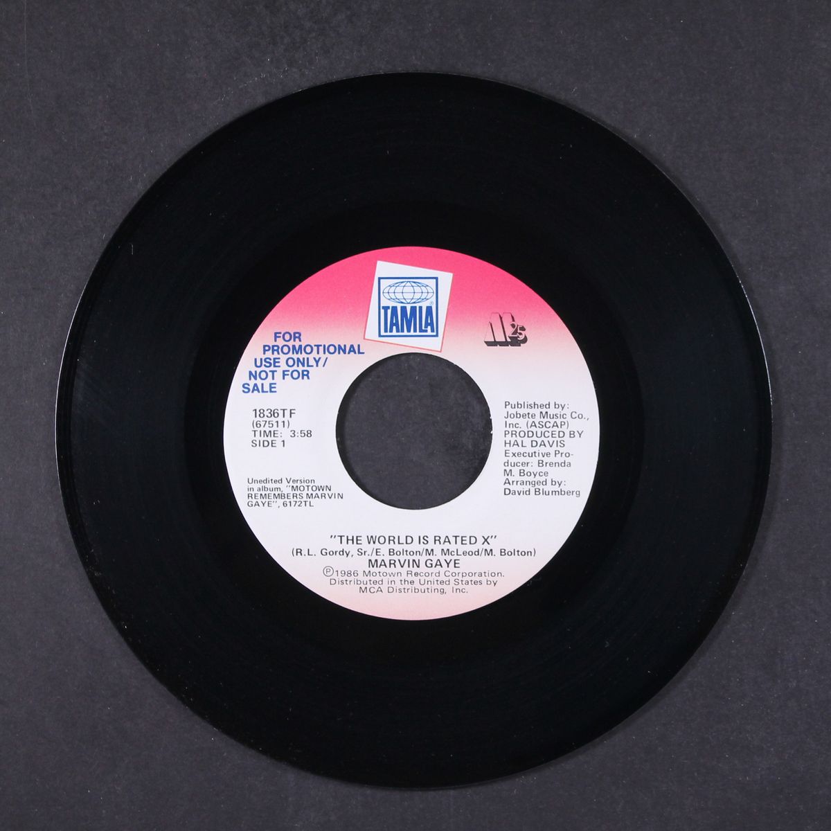 the world is rated x / same by MARVIN GAYE