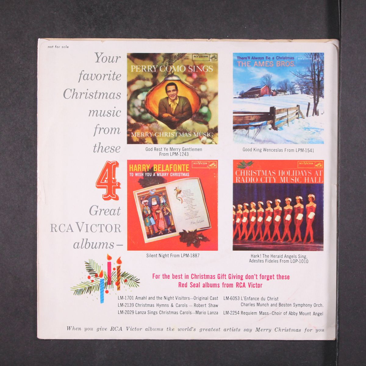 merry christmas from rca record dealer by VARIOUS