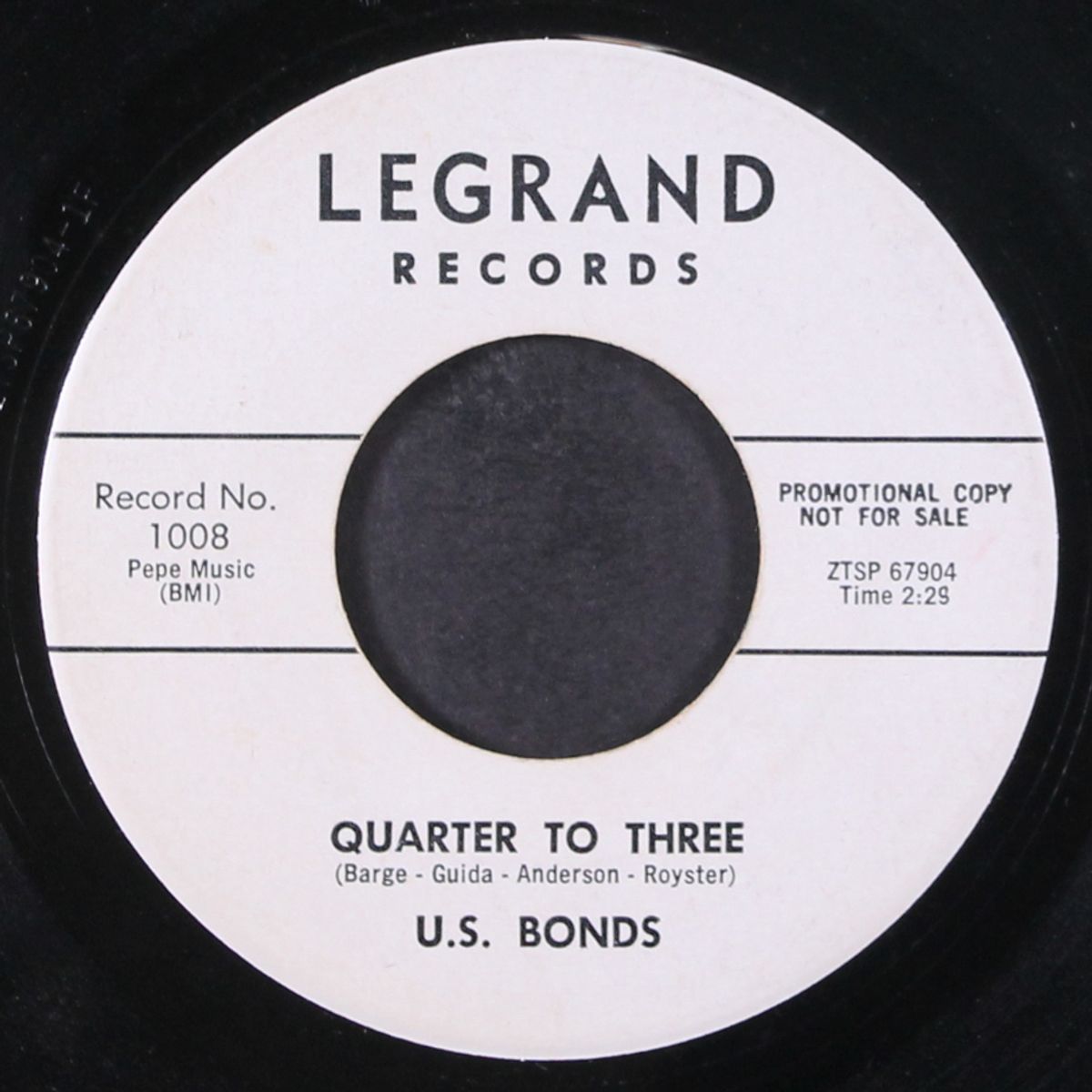 quarter to three / time ole story by GARY 'U.S.' BONDS
