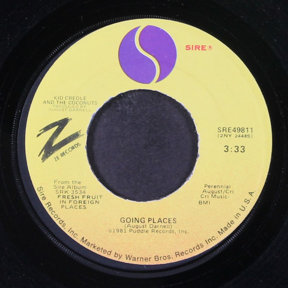 going places / in the jungle by KID CREOLE & COCONUTS