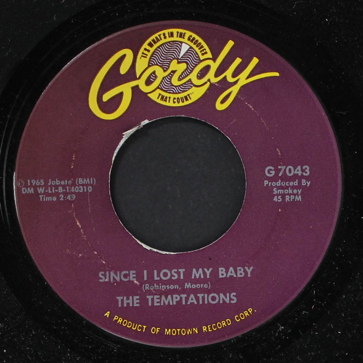 since i lost my baby / you've got to earn it by TEMPTATIONS