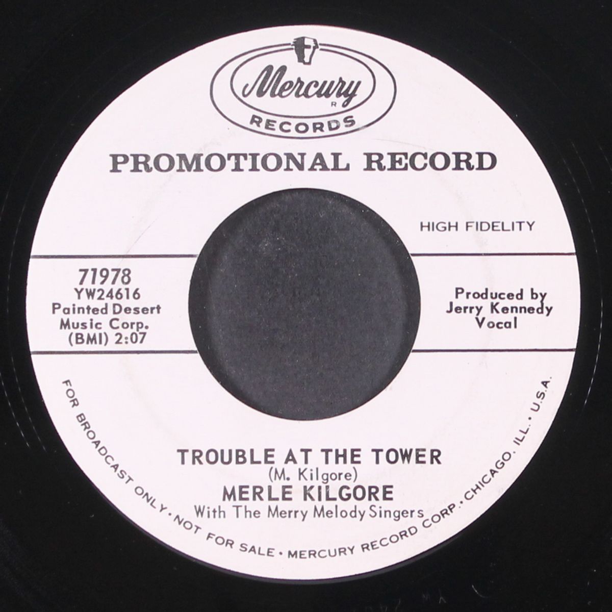 a girl named liz / trouble at the tower by MERLE KILGORE
