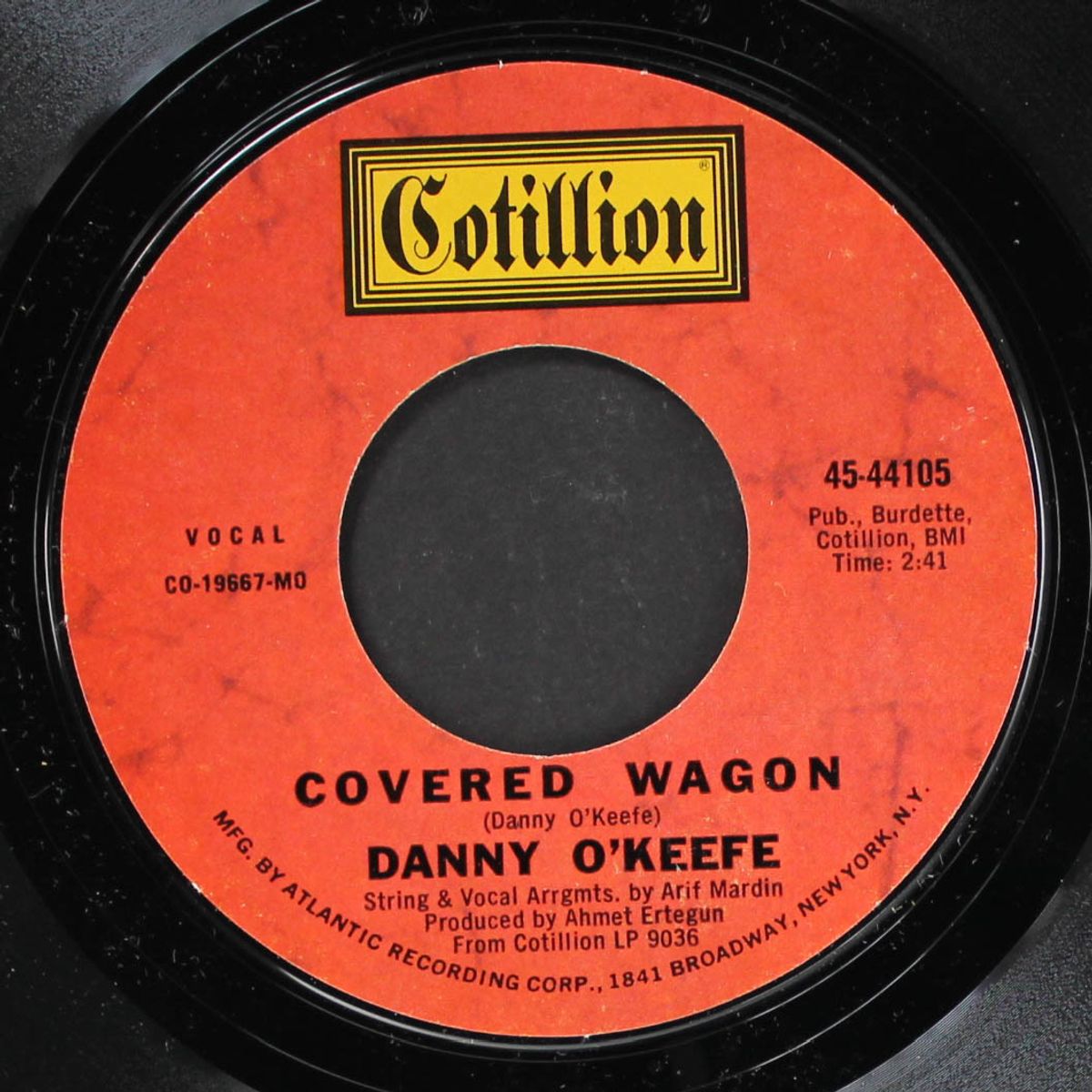 covered wagon / come dance with me by DANNY O'KEEFE