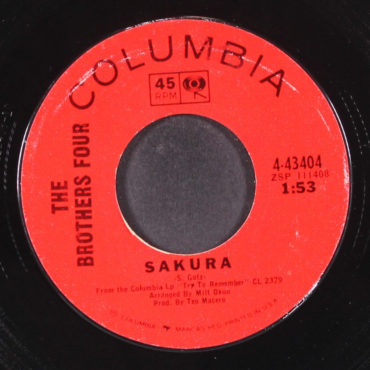 try to remember / sakura by BROTHERS FOUR