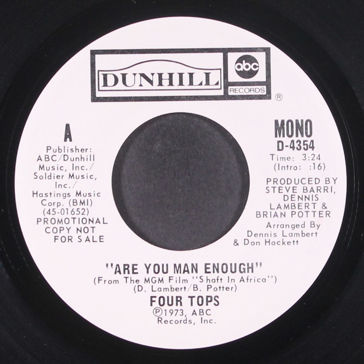 are you man enough / mono by FOUR TOPS
